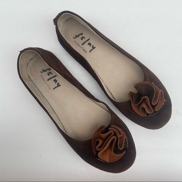 fs/ny Shoes - fs/ny brown suede flats shoes size 8.5